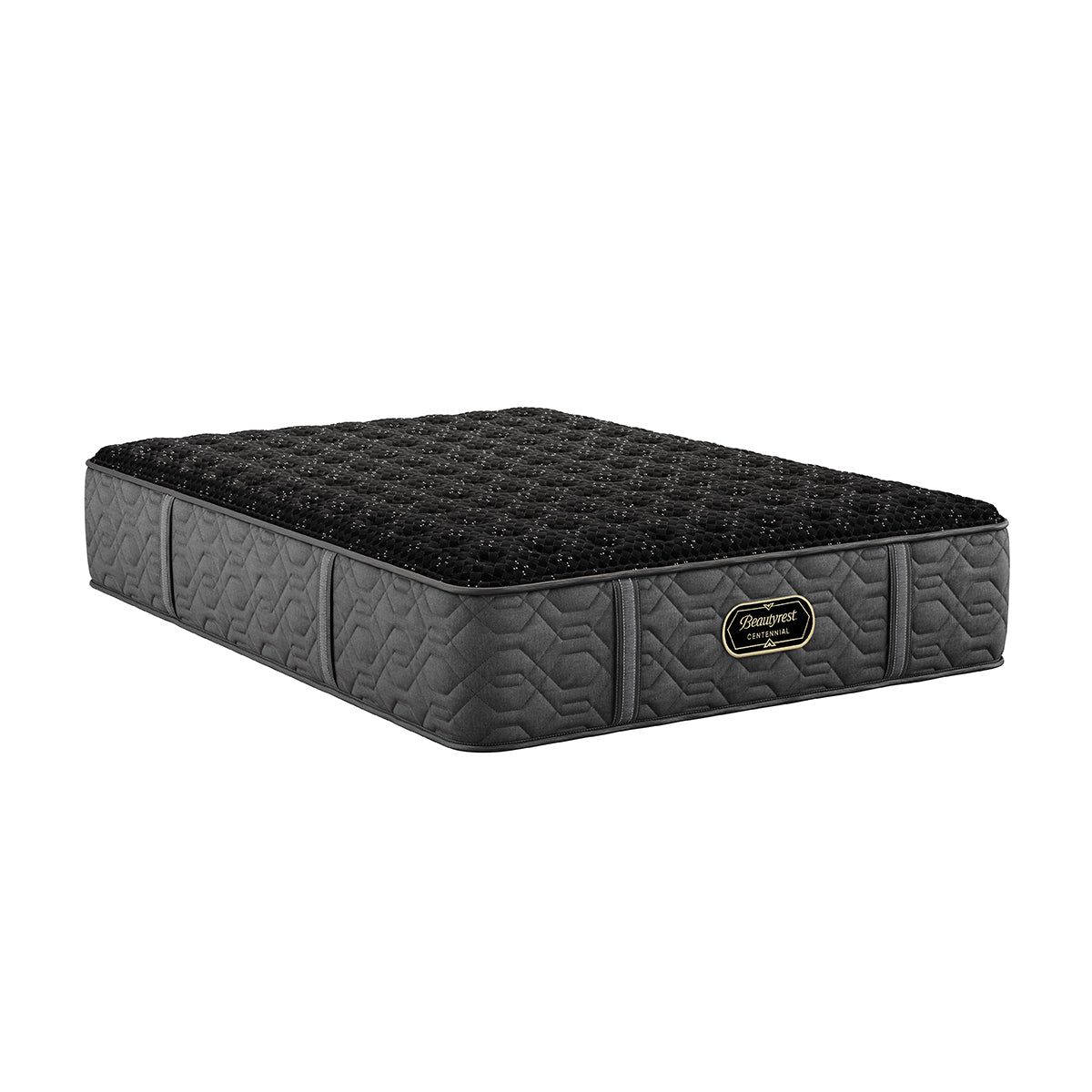 Black Trilliant mattress beautyrest on a white background